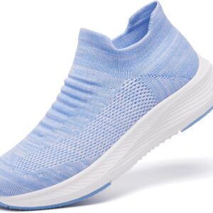 Women's Breathable Slip-On Knit Walking Shoes - Image 2