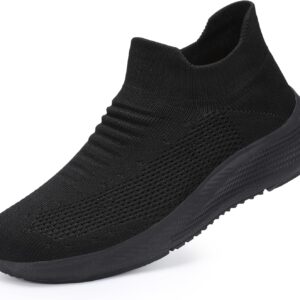 Women's Breathable Slip-On Knit Walking Shoes - Image 4