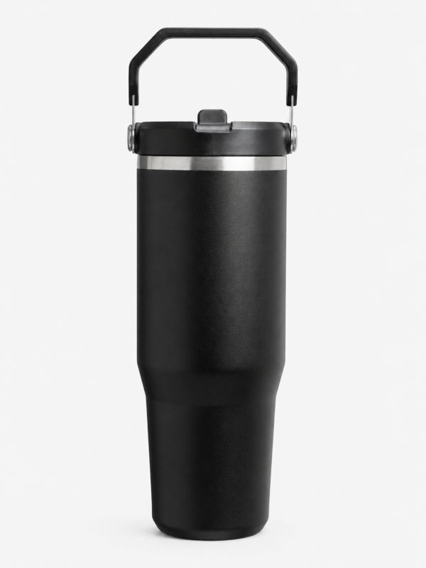 Insulated Tumbler with Flip Straw Lid