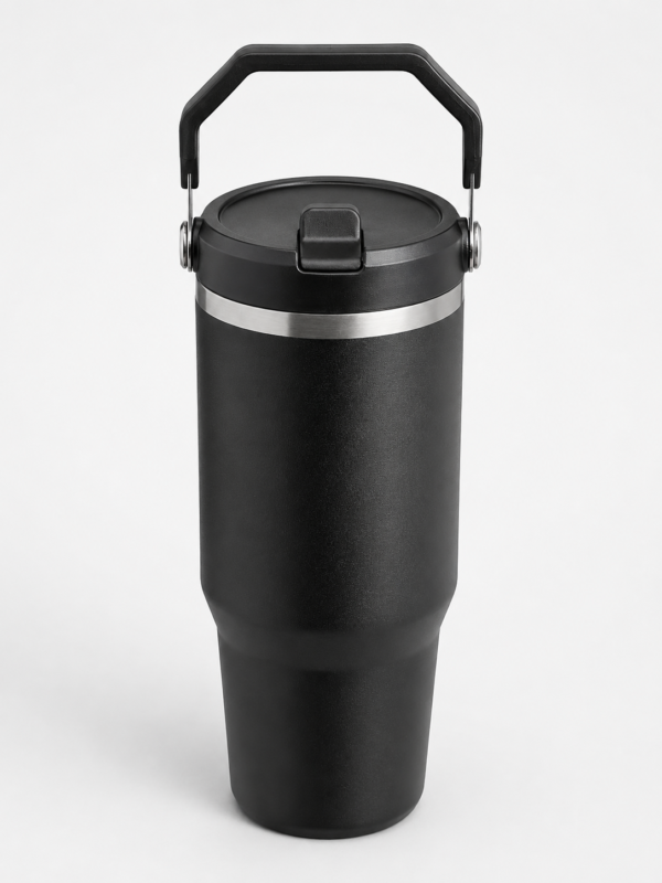 Insulated Tumbler with Flip Straw Lid